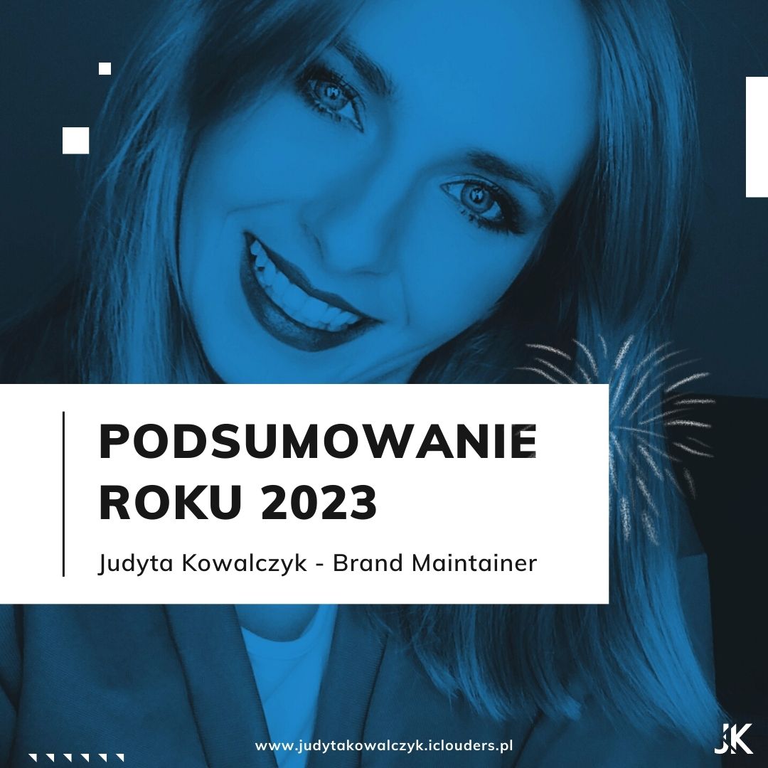 Podsumowanie roku 2023 Judyta Kowalczyk Brand Maintainer